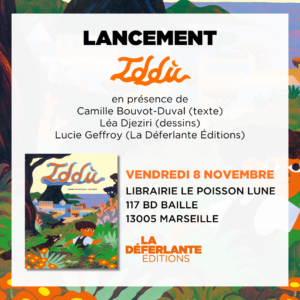 La Déferlante au Poisson Lune pour le lancement de Iddù: lecture-dédicaces-vernissage