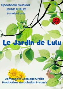 Le jardin de Lulu (spectacle musical dès 6 mois)